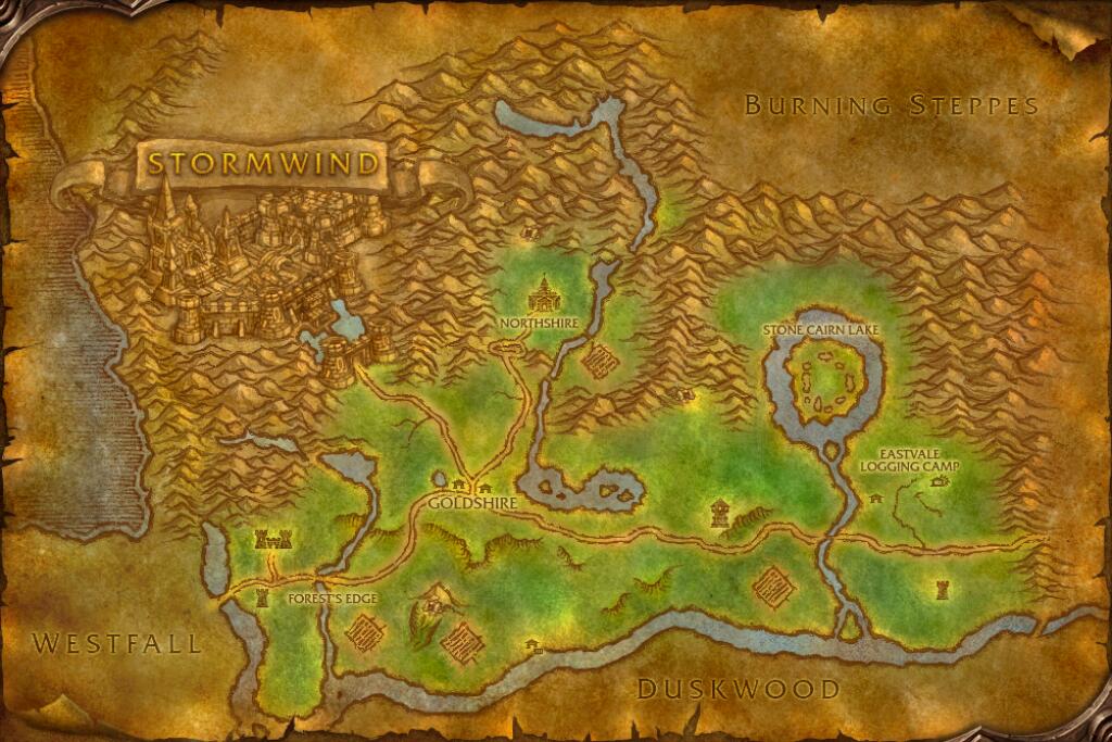 Map of Elwynn Forest