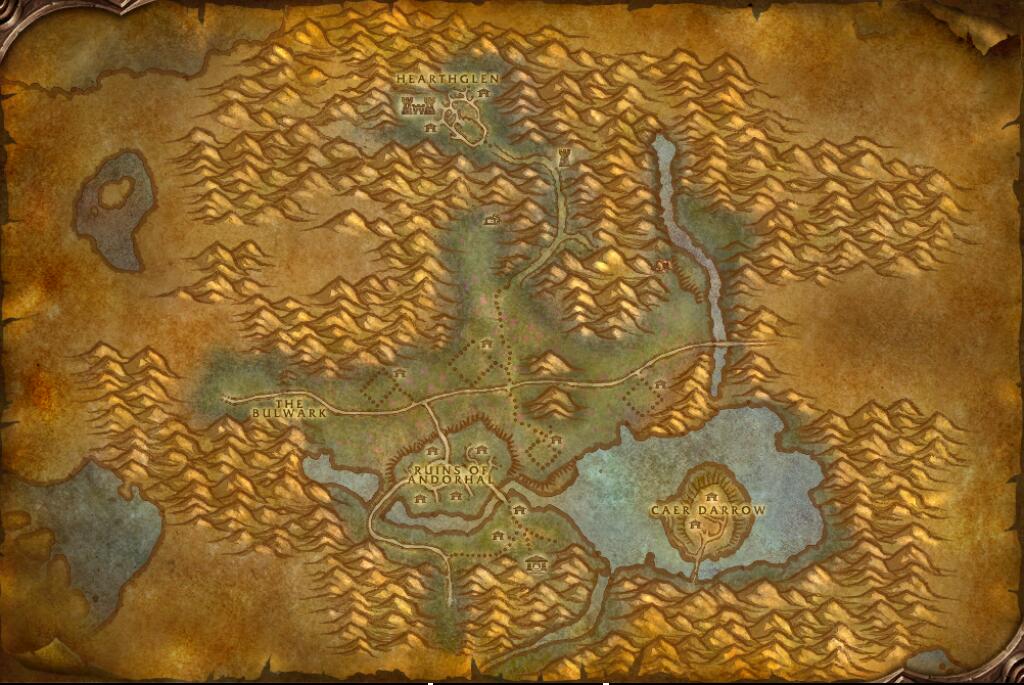 Map of Western Plaguelands