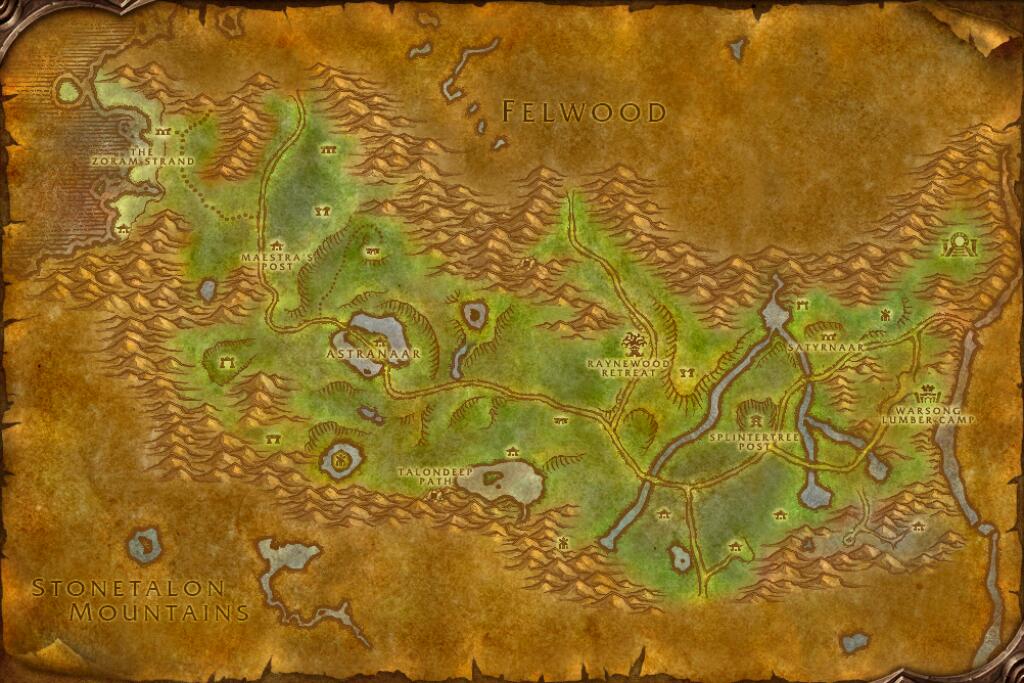 Map of Ashenvale